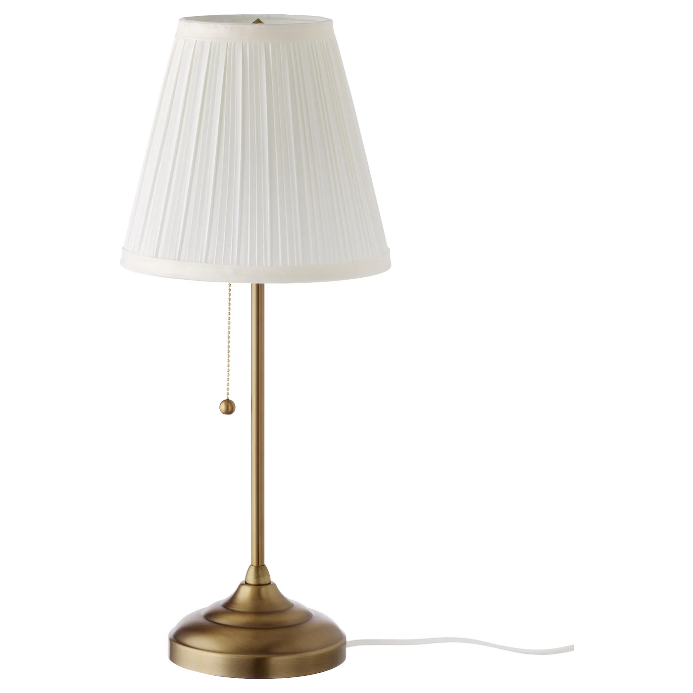 ÅRSTID Stona lampa, mesing/bela