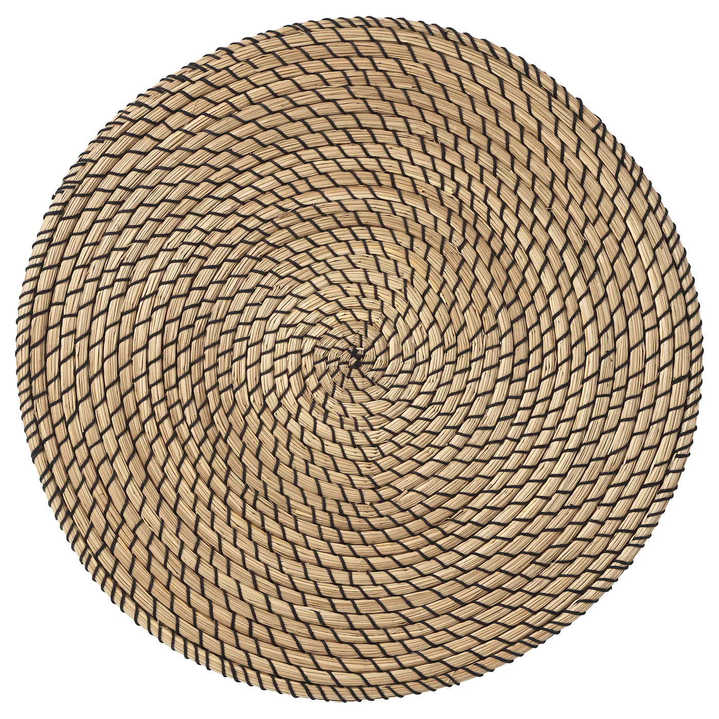 LÄTTAD Stoni podmetač, morska trava/crna, 37 cm