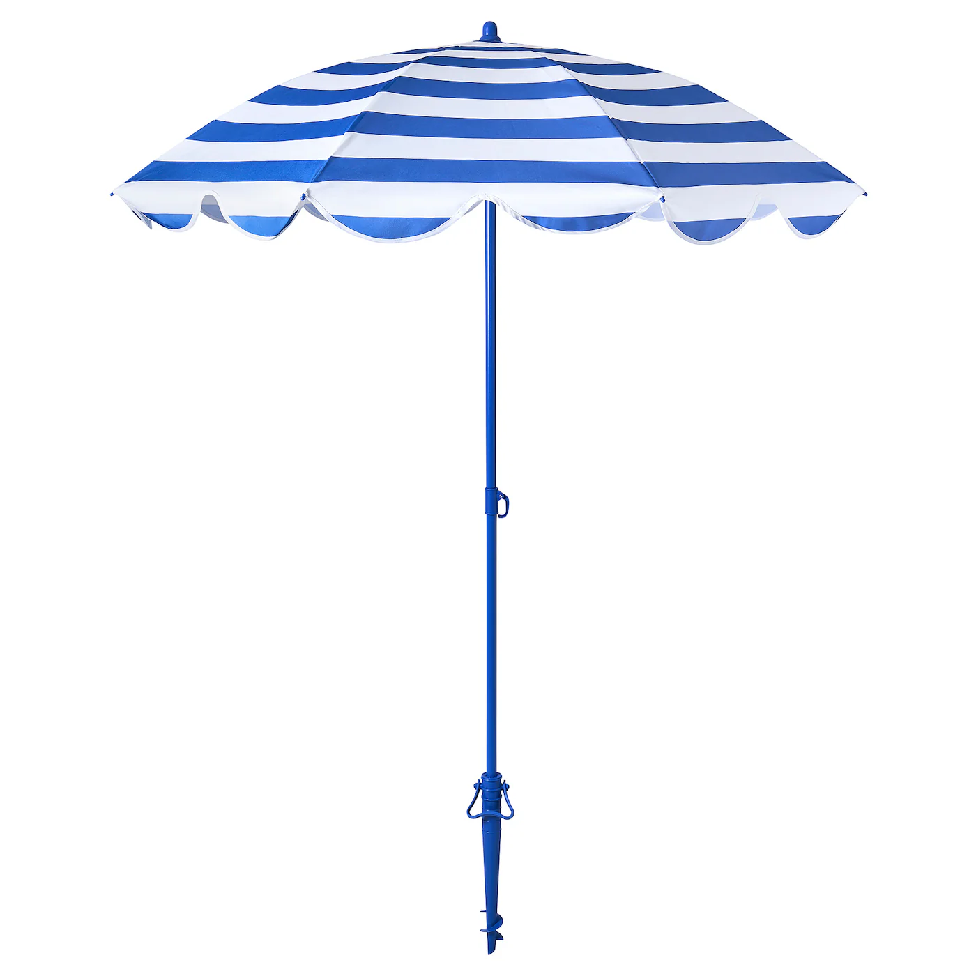 STRANDÖN Suncobran, plava/bela, 140 cm
