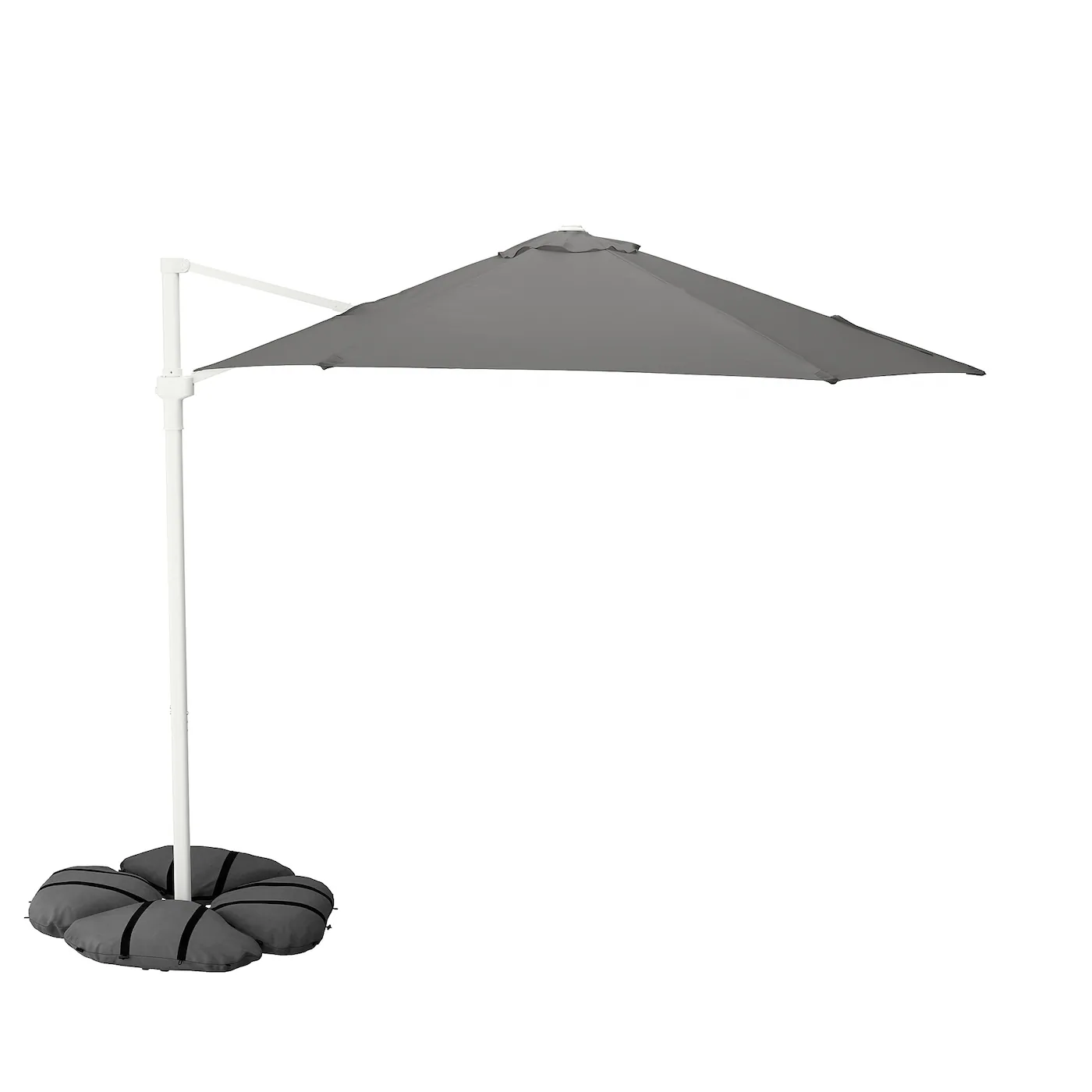 HÖGÖN / IGGÖN Suncobran, viseći s postoljem, siva/tamnosiva, 270 cm