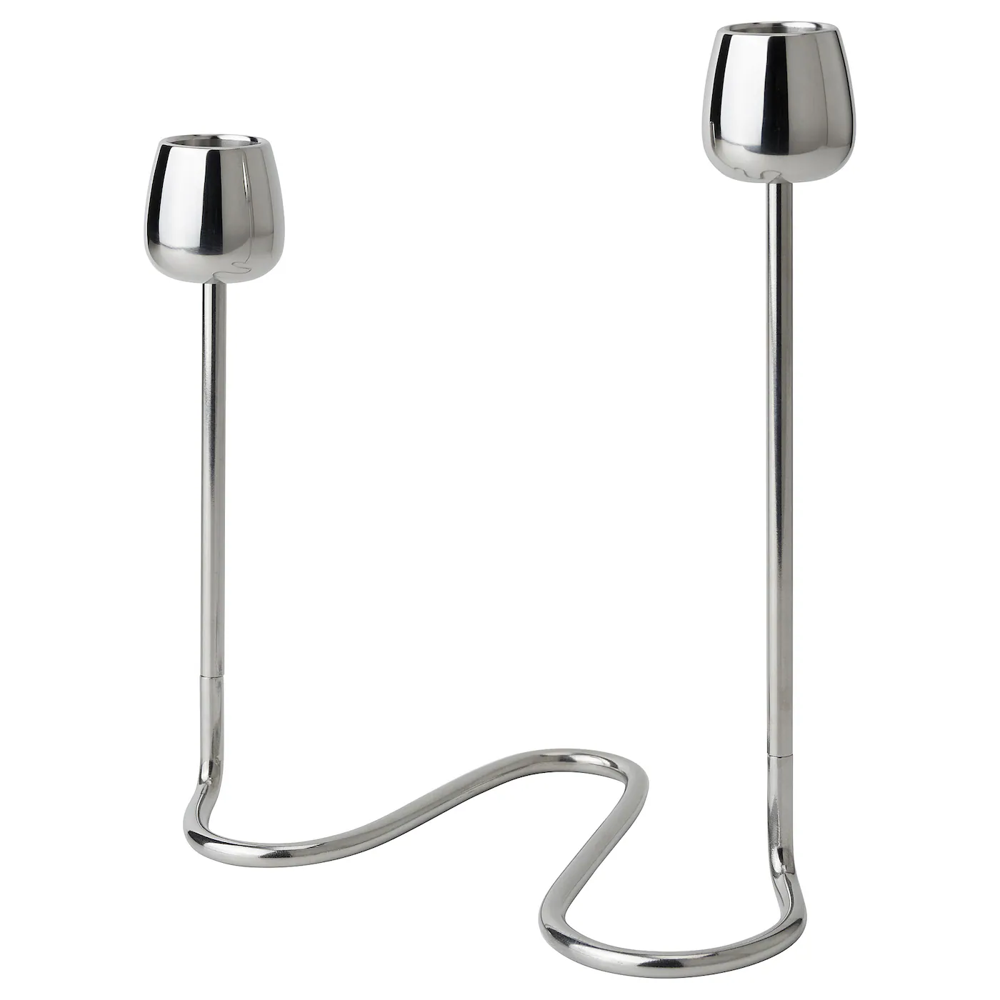 SILVERPÄRON Svećnjak za 2 sveće, srebrna, 20 cm