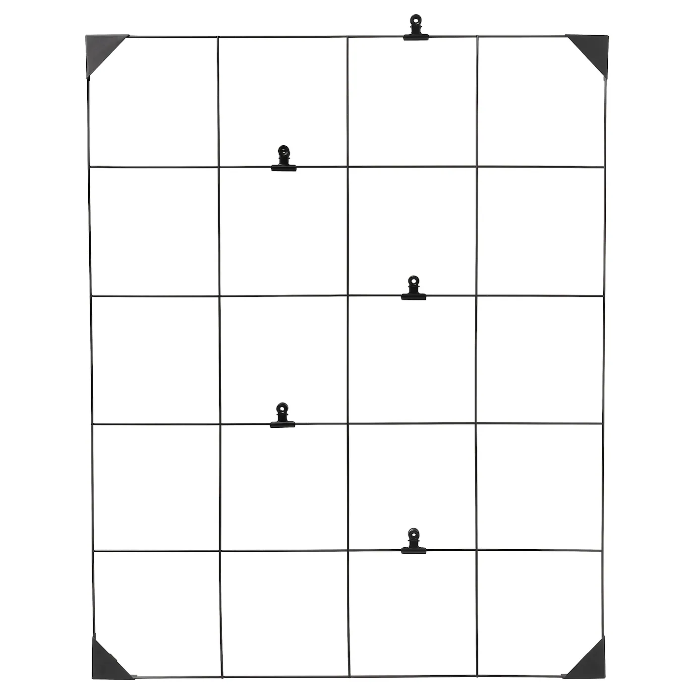 SÖSDALA Tabla sa štipaljkama, crna, 60x75 cm
