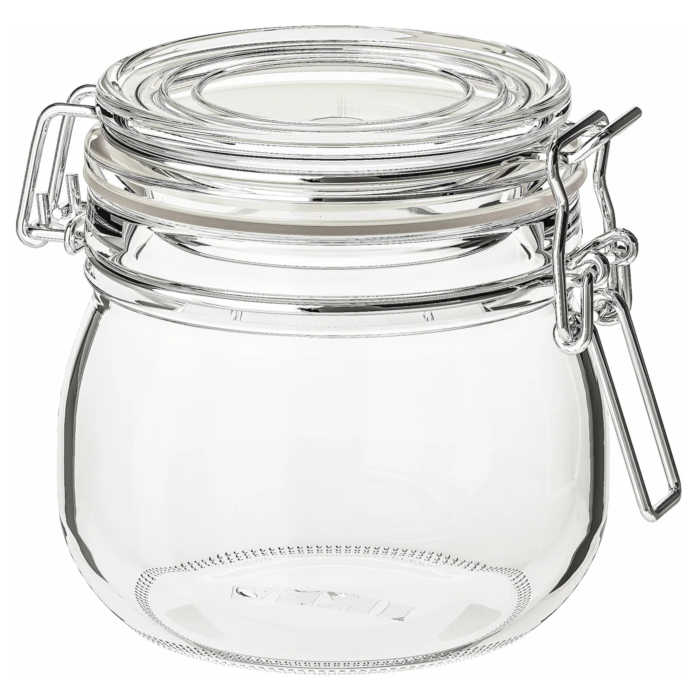 KORKEN Tegla s poklopcem, bistro staklo, 0.5 l