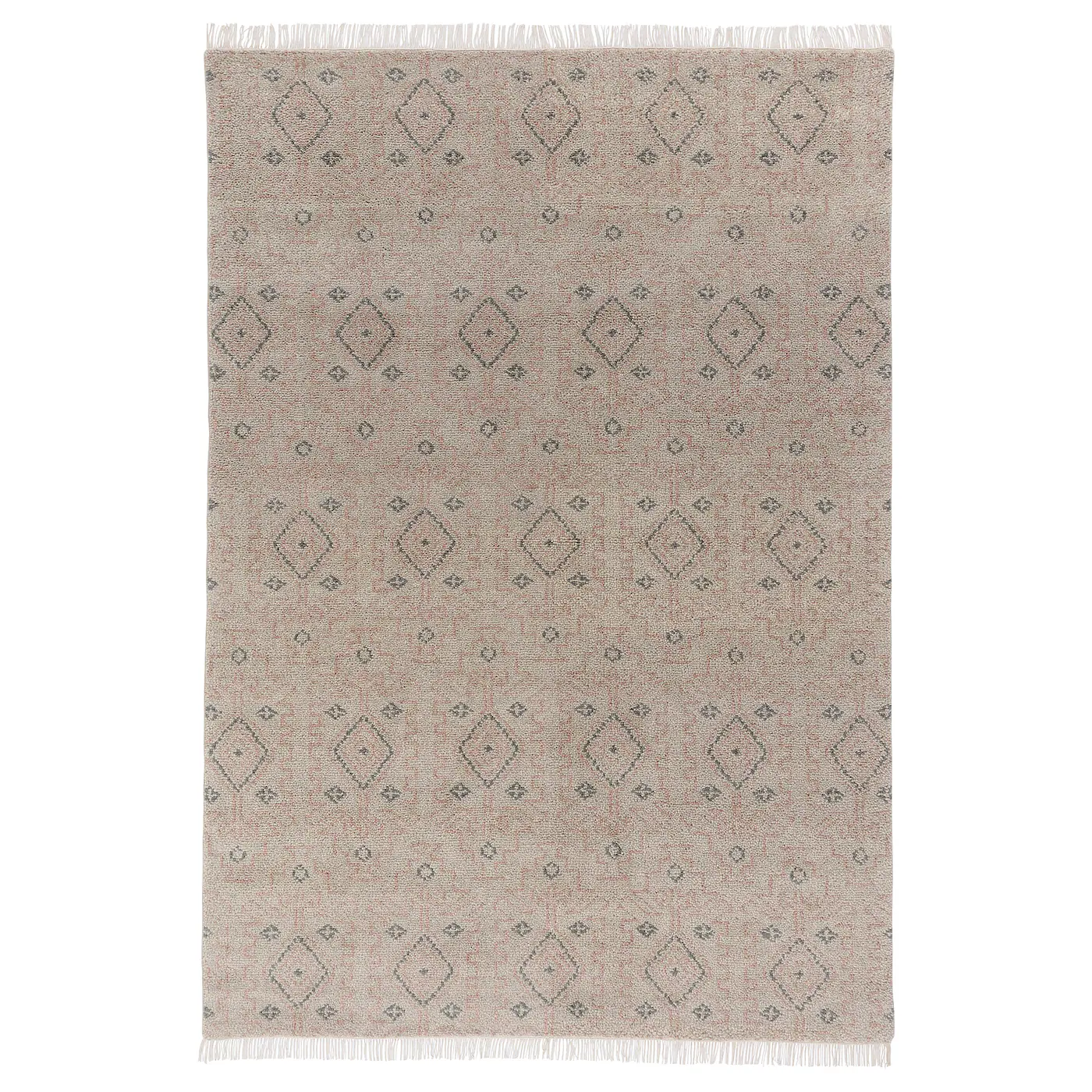 PENSELRÅG Tepih, niski flor, siva/bež/ručni rad, 170x240 cm