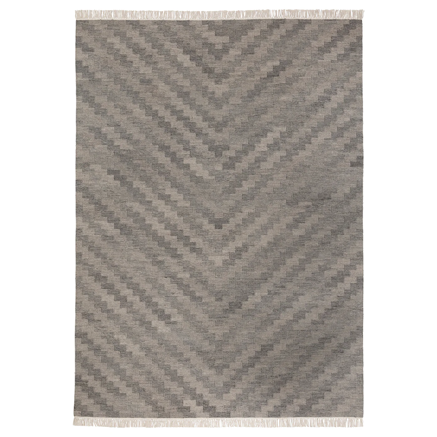 KNAPPHIRS Tepih, ravno tkani, siva/ručni rad, 170x240 cm