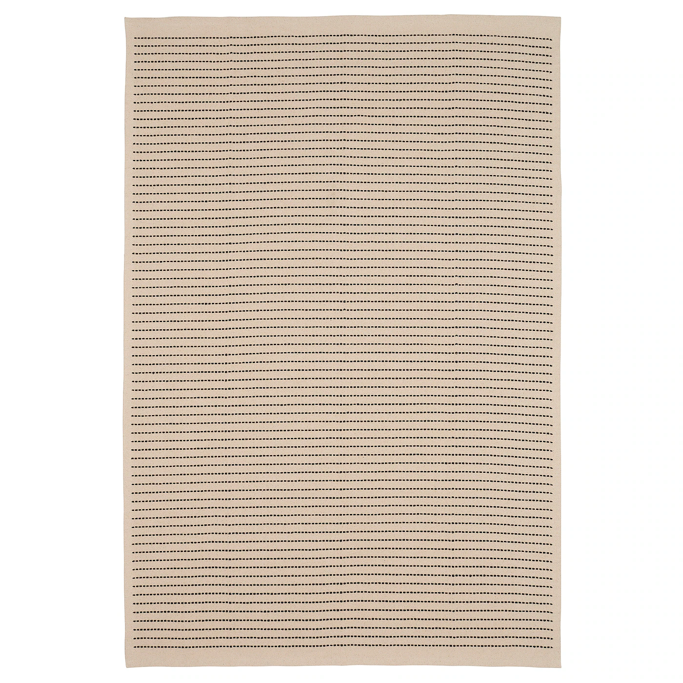 STARREKLINTE Tepih, ravno tkani, natur/crna, 185x280 cm