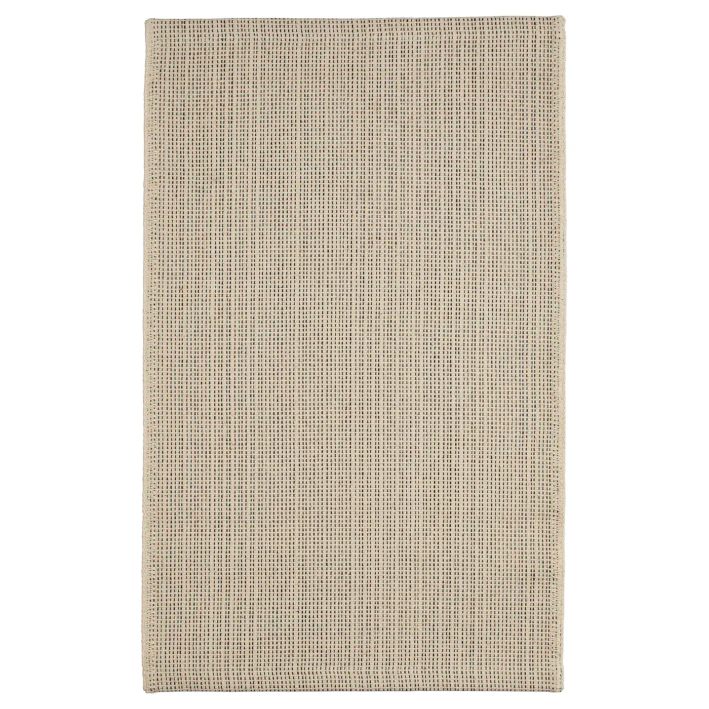 TIPHEDE Tepih, ravno tkani, natur/crna, 50x80 cm