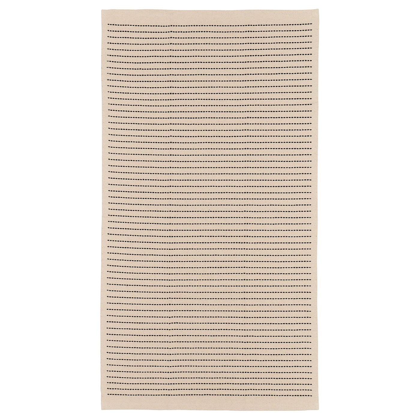 STARREKLINTE Tepih, ravno tkani, natur/crna, 80x150 cm