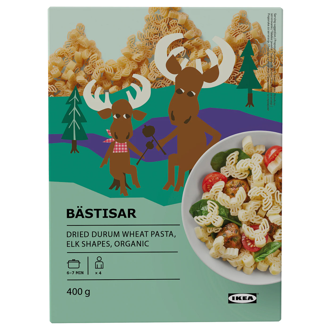 BÄSTISAR Testenina, organsko, 400 g
