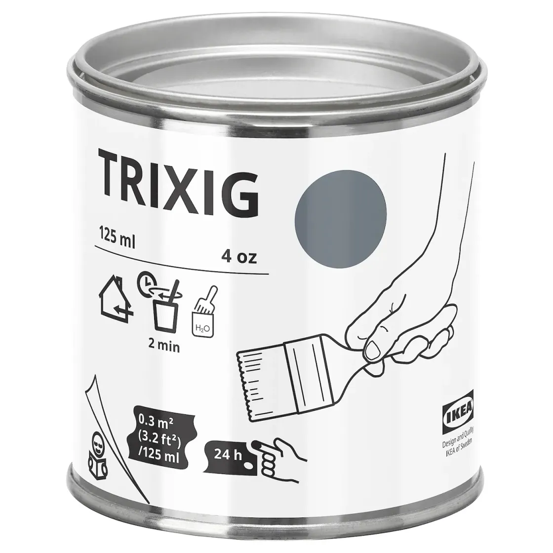 TRIXIG Boja, siva, 125 ml