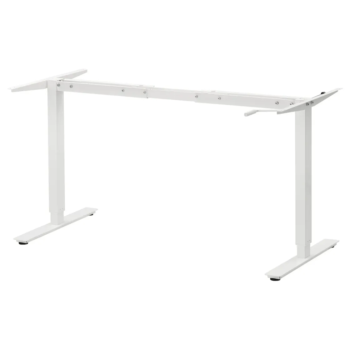 TROTTEN Podokvir ploče podesivog stola, bela, 120/160 cm