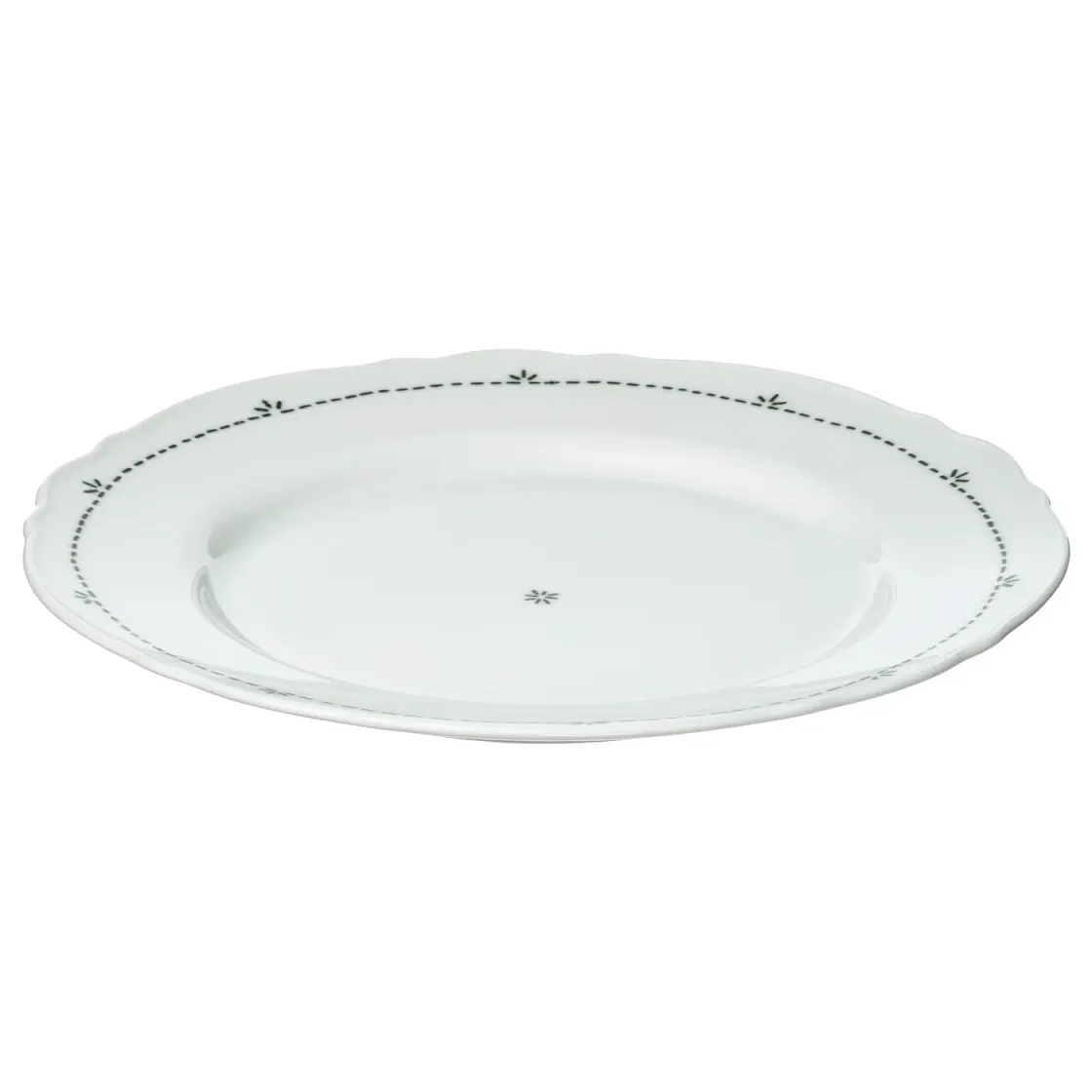 UPPLAGA Tanjir, dezenirano/bela, 28 cm