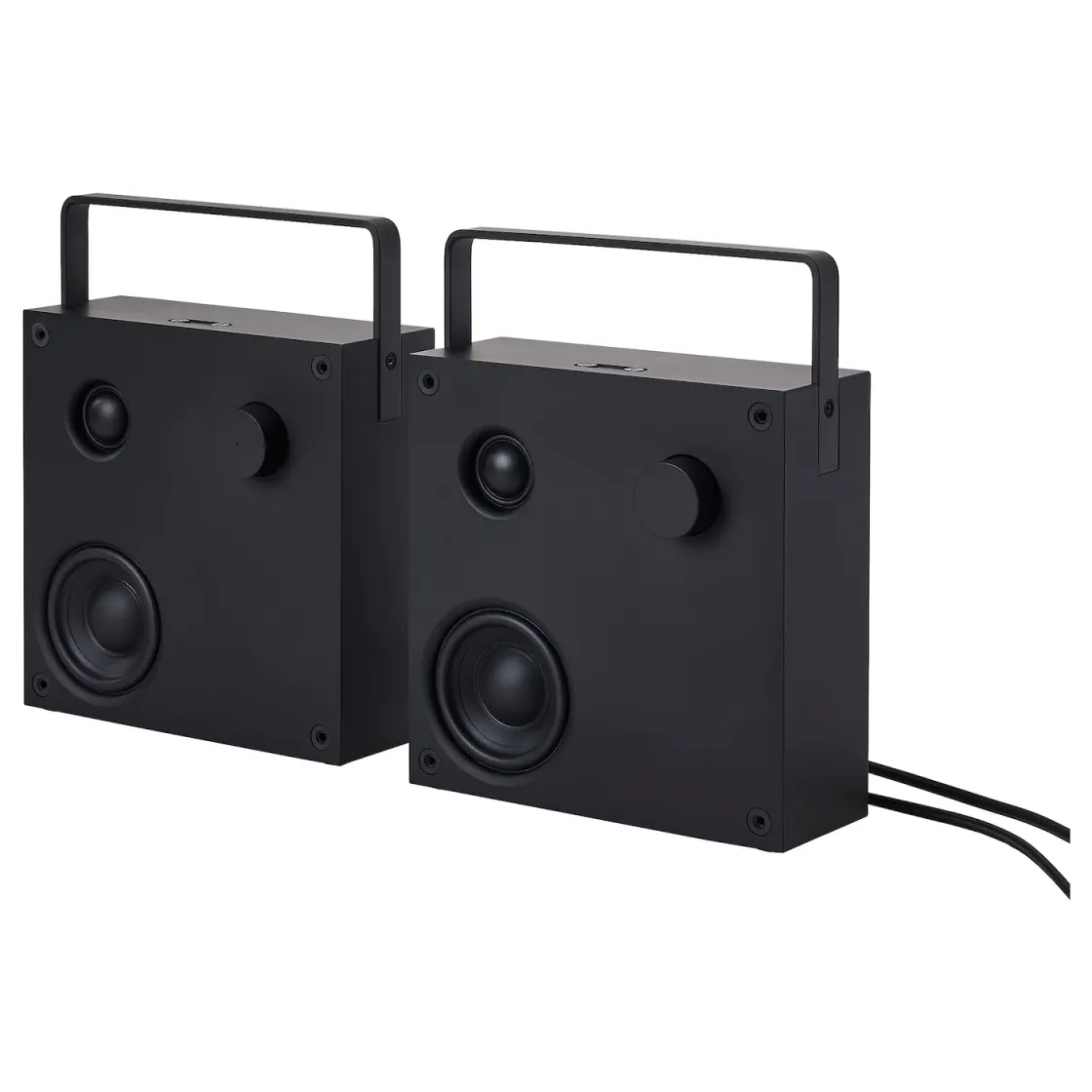 VAPPEBY Bluetooth zvučnici, crna/set 2 kom. gen 3, 20x20 cm