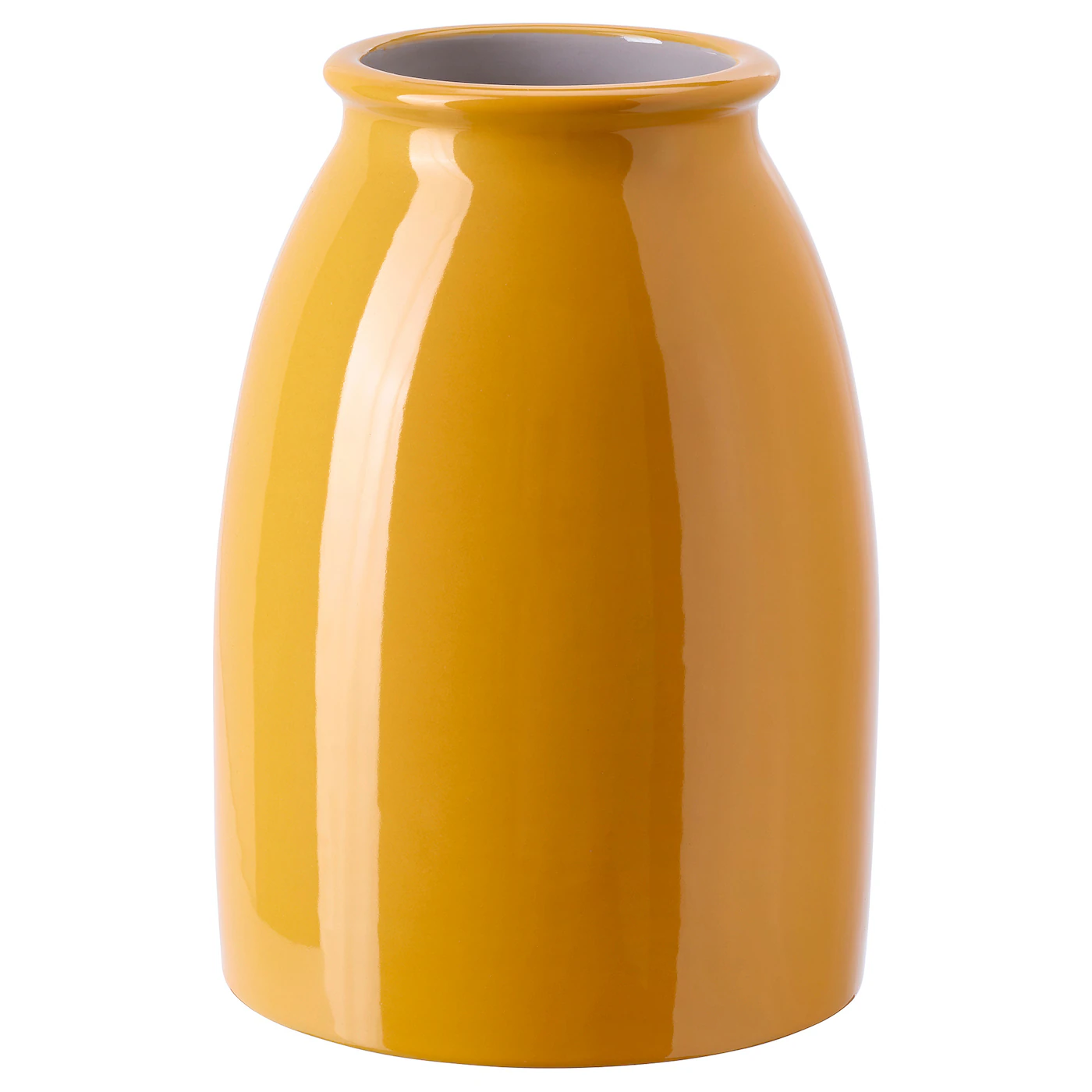 KOPPARBJÖRK Vaza, jarkožuta, 21 cm