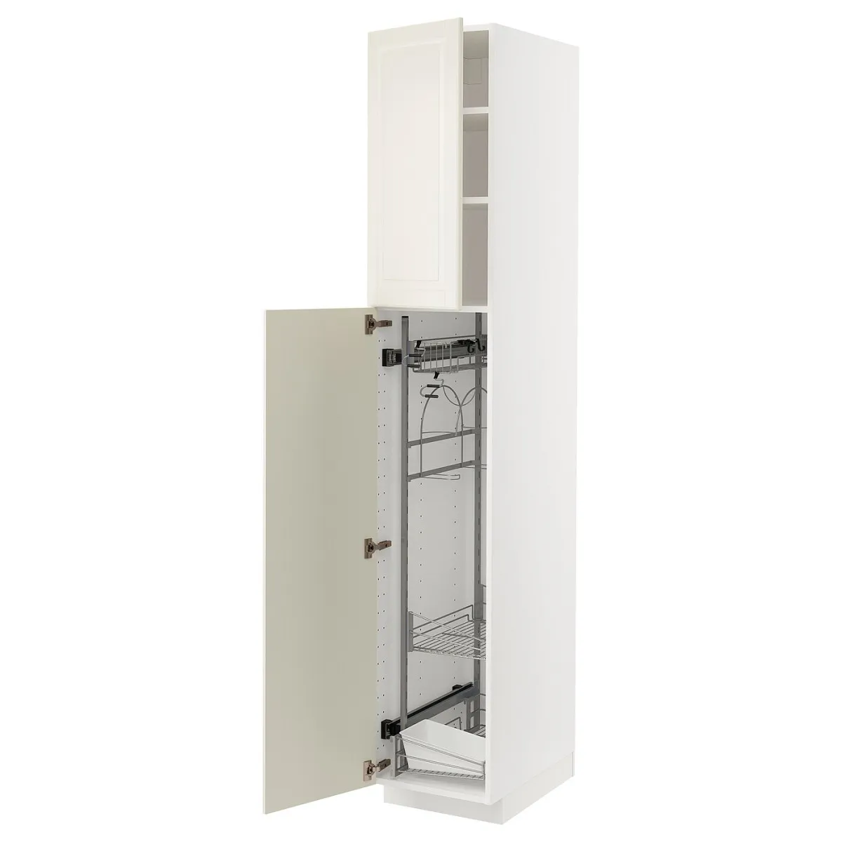 METOD Visoki element-ostava, bela/Bodbyn prljavobela, 40x60x220 cm