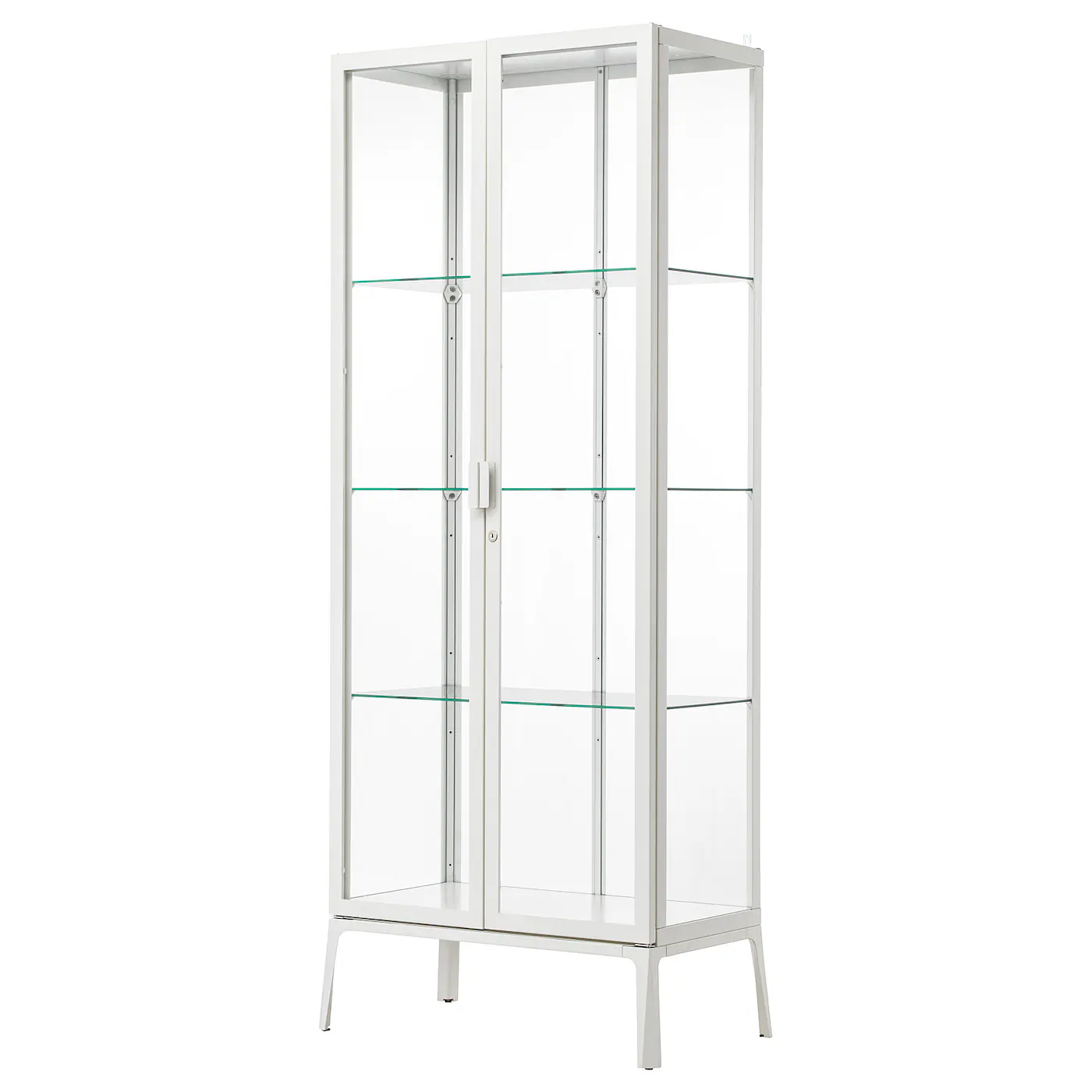 MILSBO Vitrina, bela, 73x175 cm