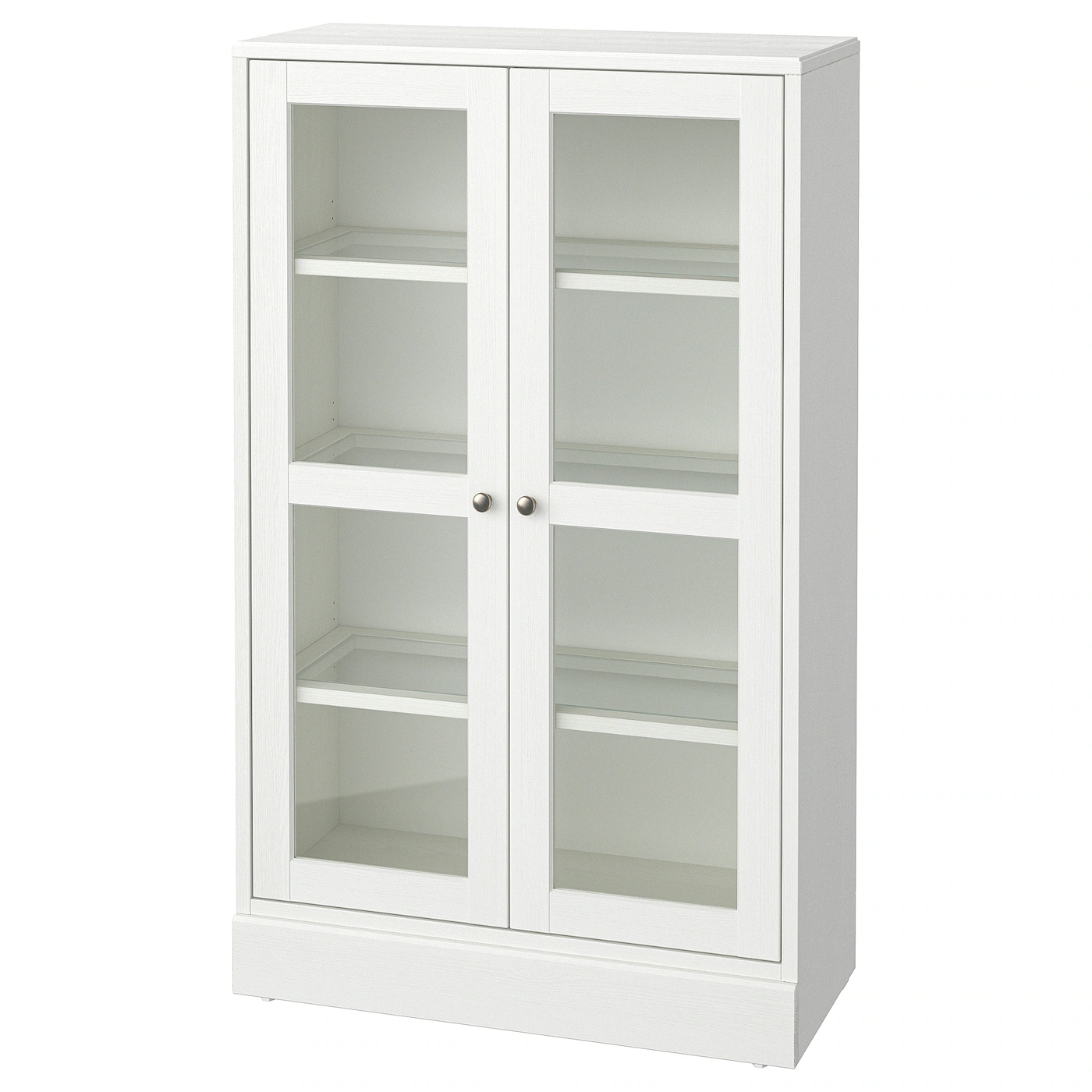 HAVSTA Vitrina sa soklom, bela/bistro staklo, 81x37x134 cm