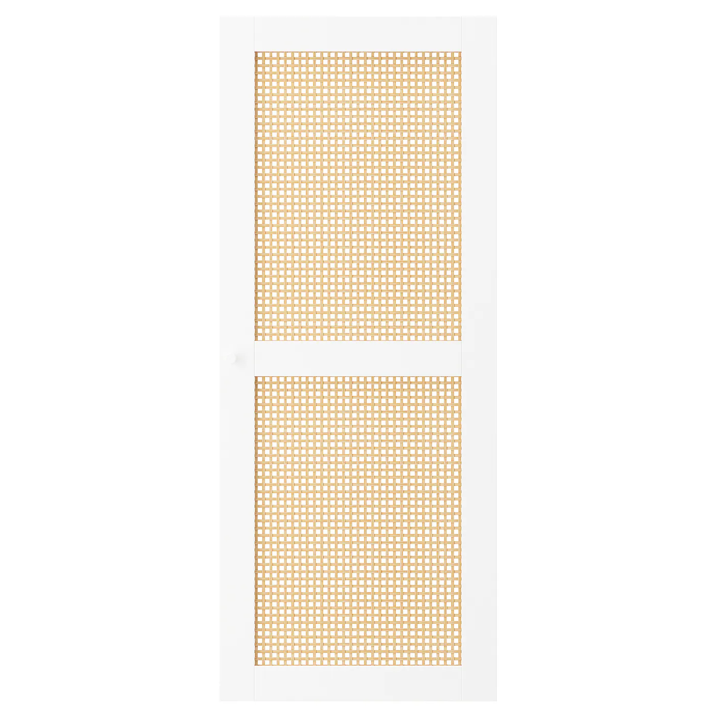 HÖGADAL Vrata, bela/pleteni bambus, 40x97 cm