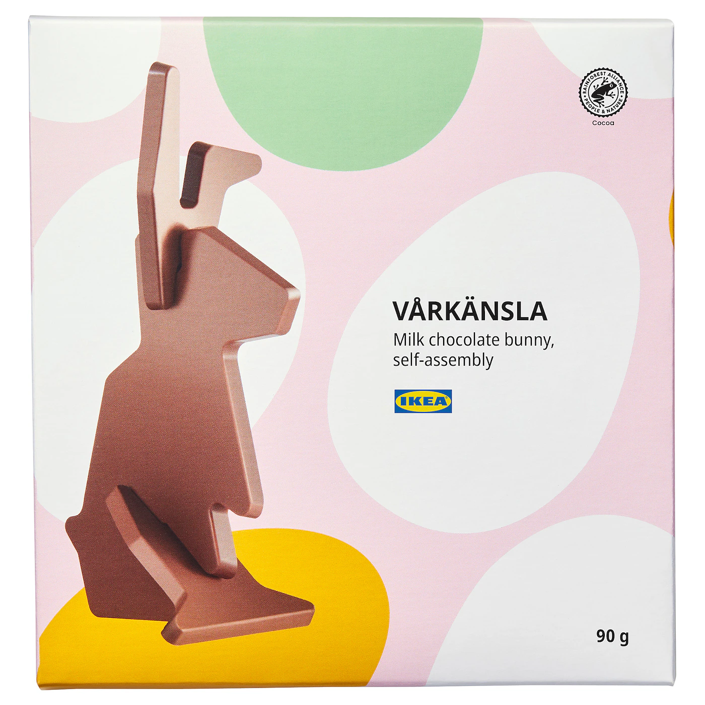 VÅRKÄNSLA Zec od mlečne čokolade, Sa sertifikatom Rainforest Alliance, 90 g