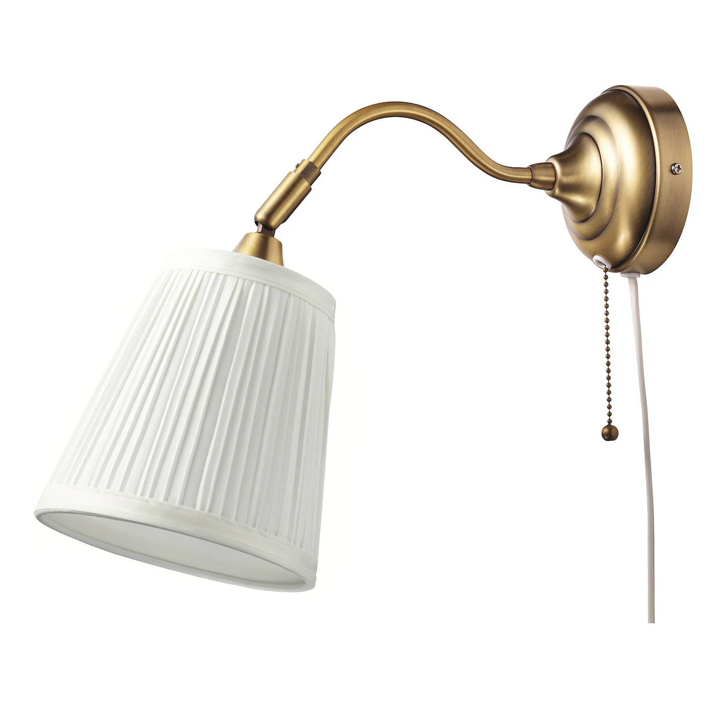 ÅRSTID Zidna lampa, mesing/bela