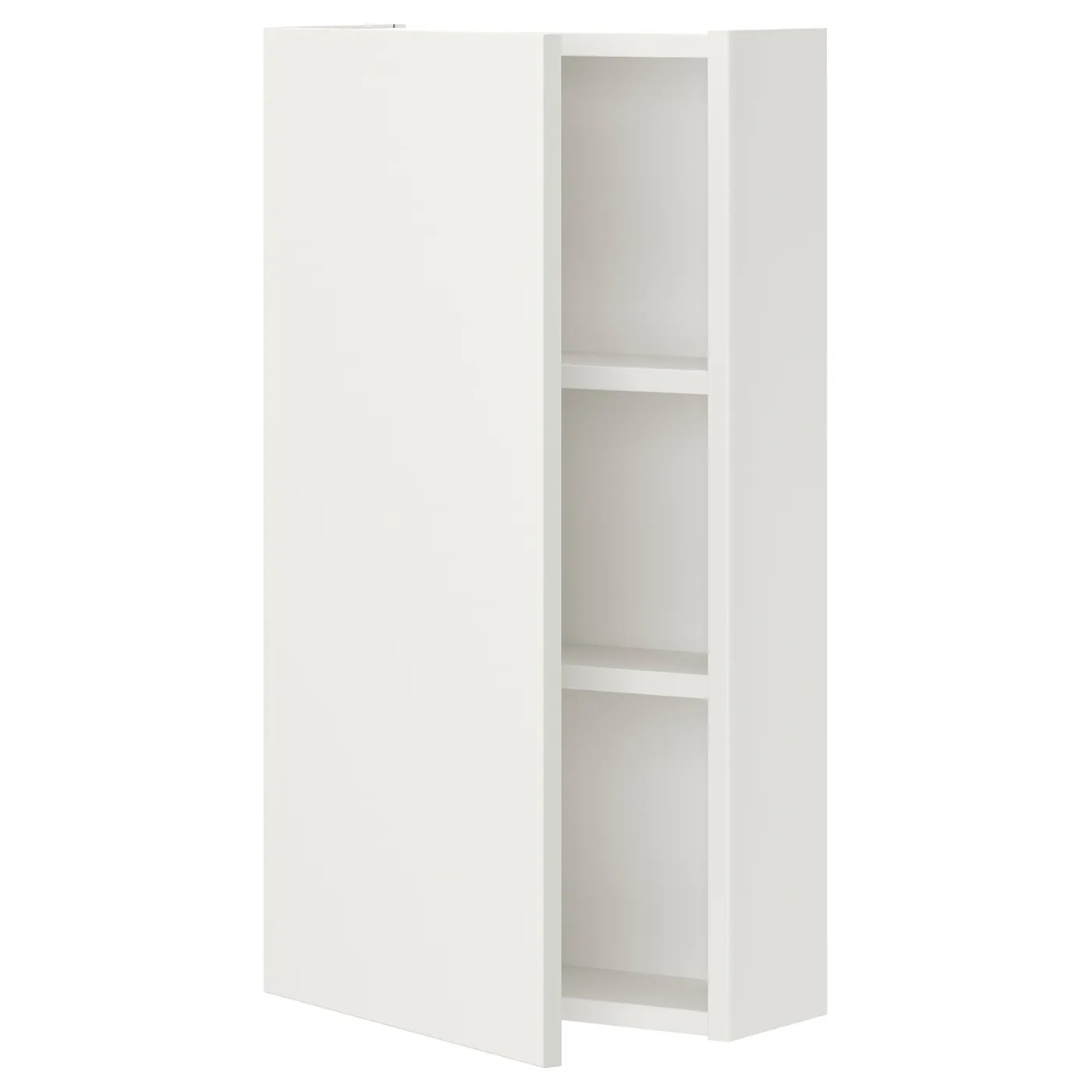 ENHET Zidni element s 2 police/vratima, bela, 40x17x75 cm