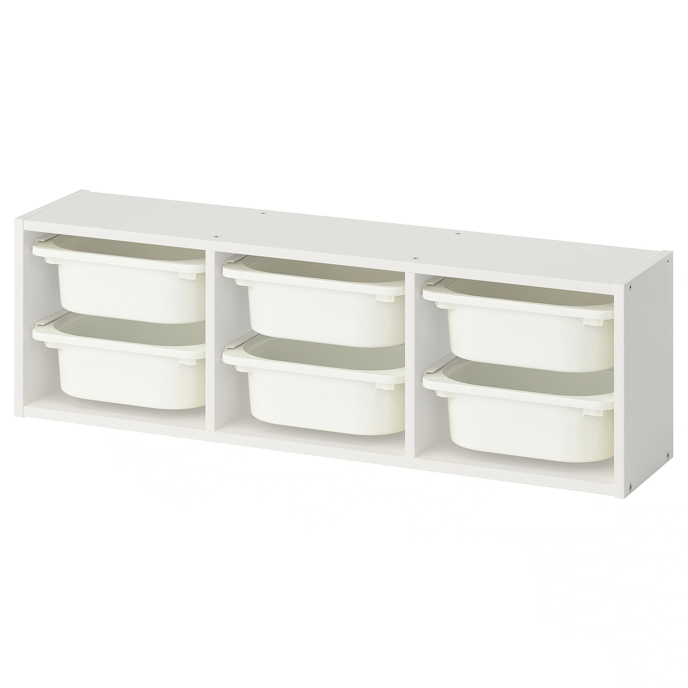 TROFAST Zidni element za odlaganje, bela/bela, 99x21x30 cm