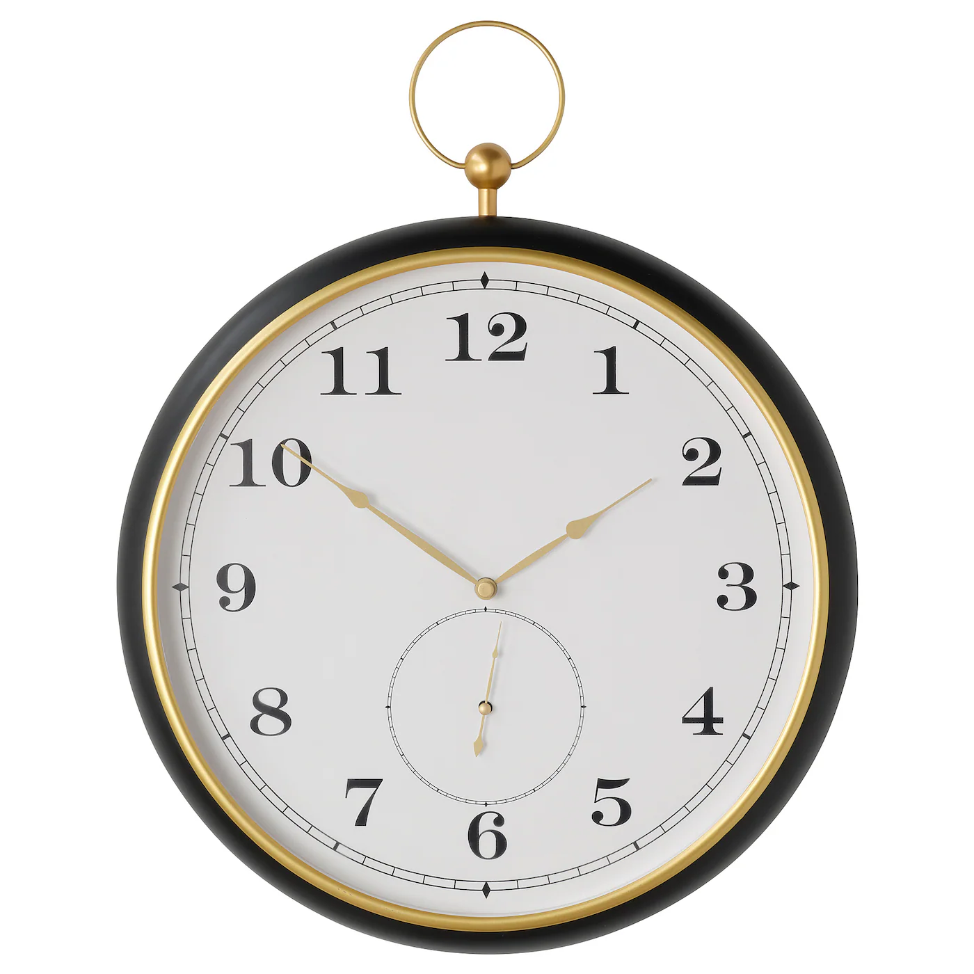 KUTTERSMYCKE Zidni sat, crna, 46 cm