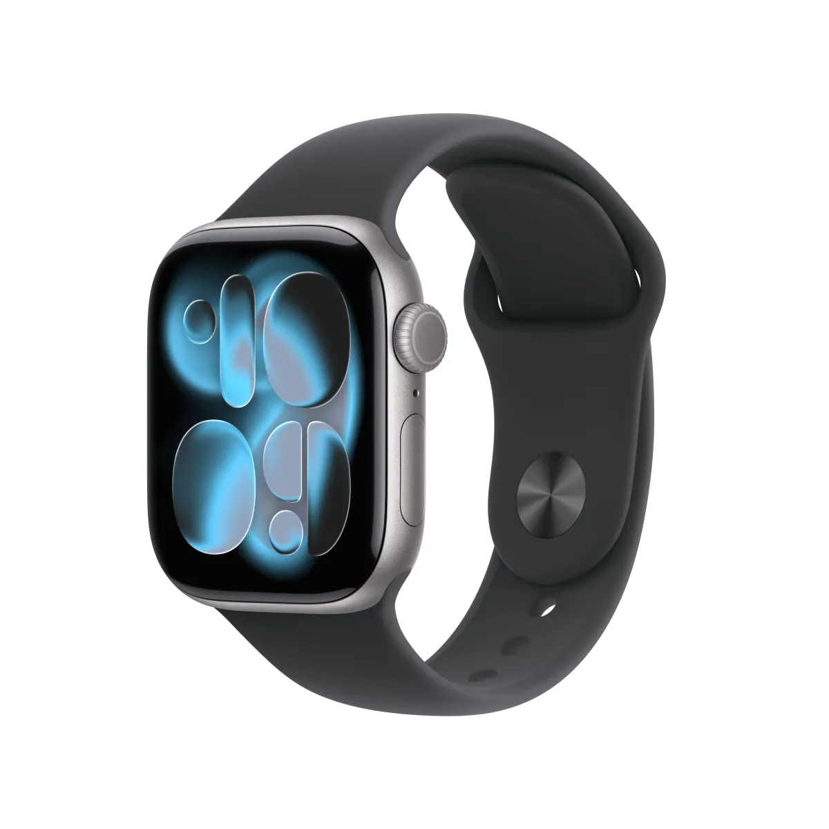 Apple Watch Series 11 GPS + Cellular 42mm Space Grey Aluminium Case with Black Sport Band - S/M