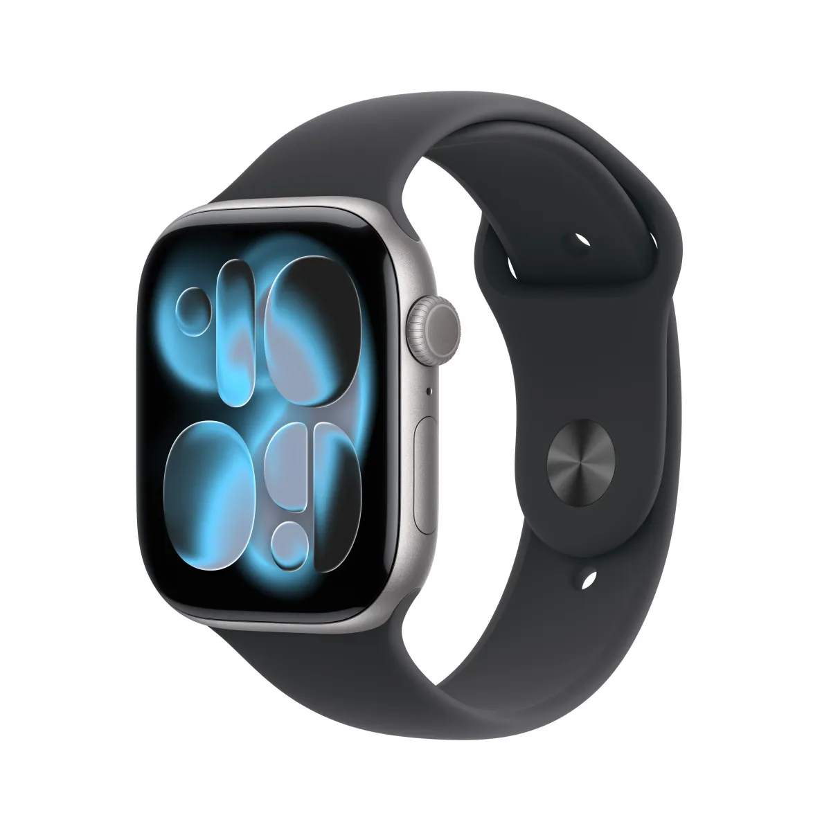 Apple Watch Series 11 GPS + Cellular 46mm Space Grey Aluminium Case with Black Sport Band - M/L