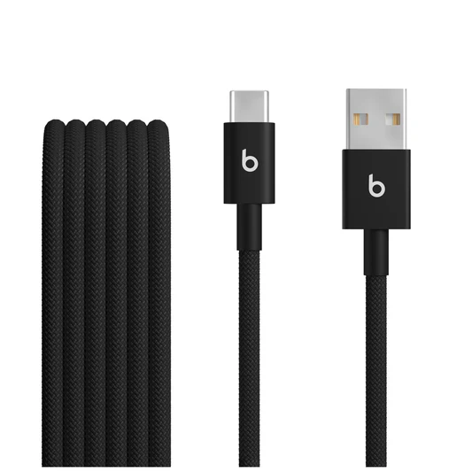 Beats USB-A to USB-C Woven Cable (1.5 m) - Bolt Black