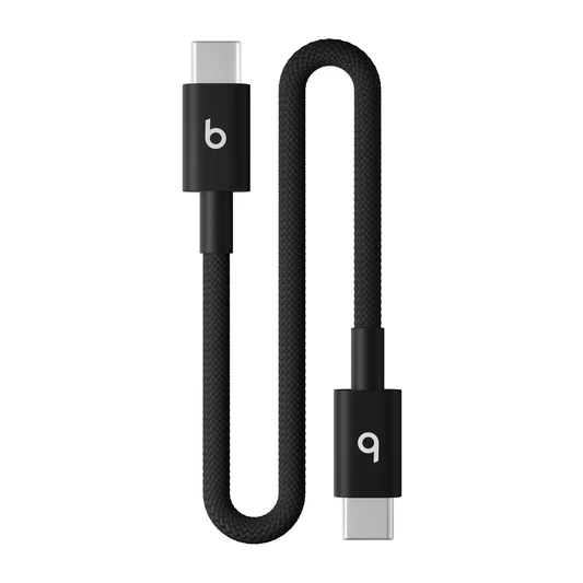 Beats USB-C to USB-C Woven Short Cable (20 cm) - Bolt Black