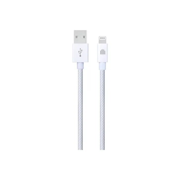 Dviced Cable USB-A to Lightning Nylon Textile 1,25m - White