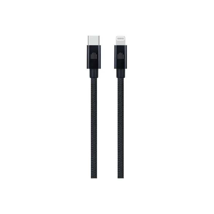 Dviced Cable USB-C to Lightning Nylon Textile 0,25m - Black