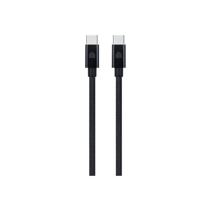 Dviced Cable USB-C to USB-C Nylon Textile 0,25m - Black