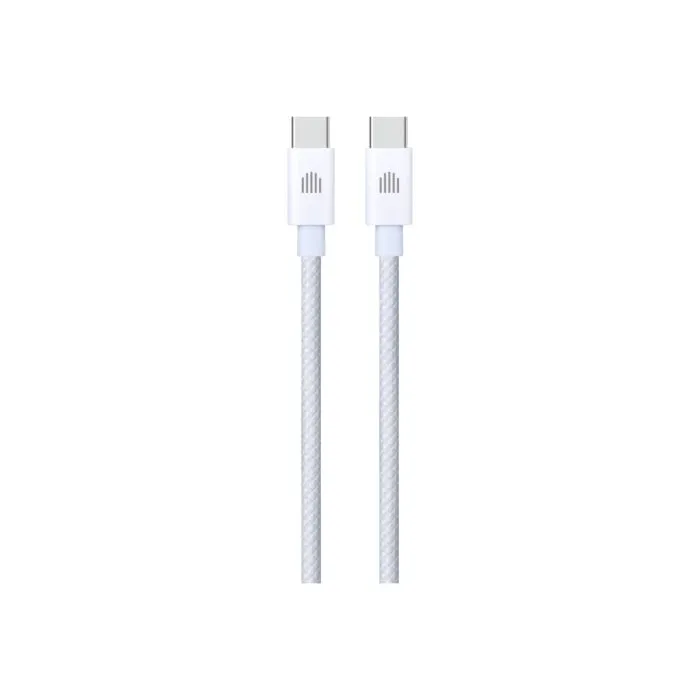 Dviced Cable USB-C to USB-C Nylon Textile 1,25m - White
