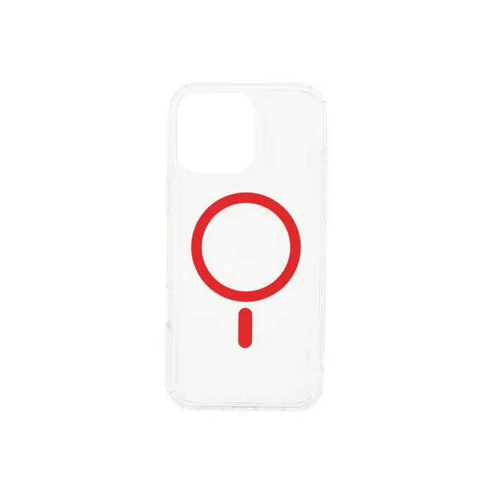 Dviced Magsafe iPhone 16 Pro Max clear case - Red