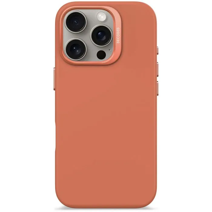 Husa de protectie DECODED din silicon pentru iPhone 16 Pro Max, Portocaliu