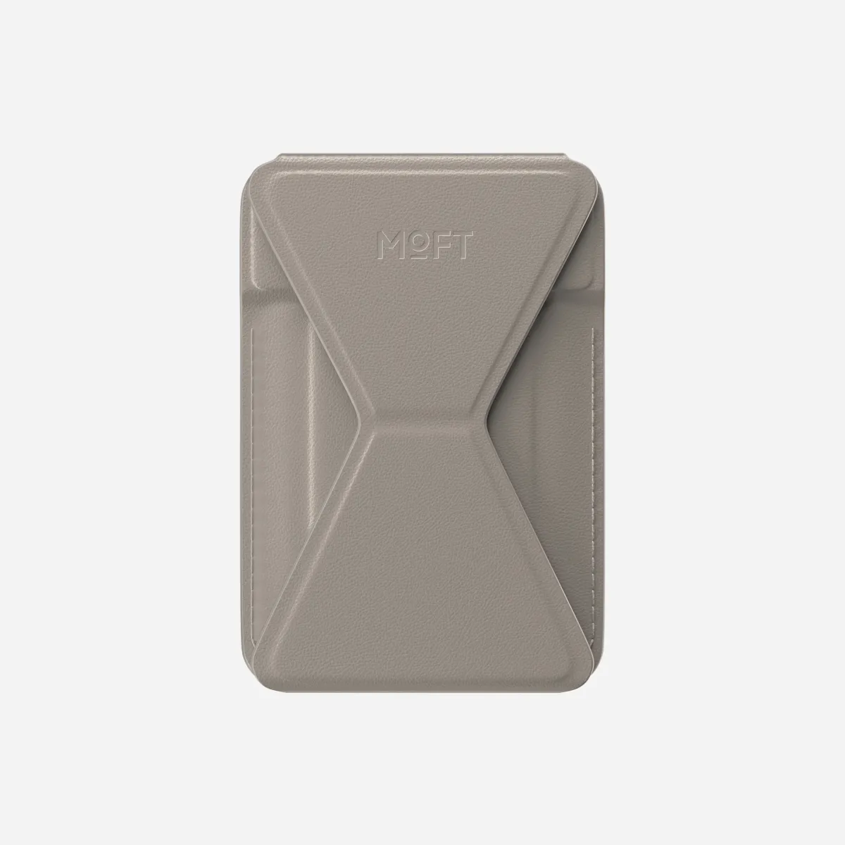 MOFT Snap-on Phone Stand & Wallet AERA (3 cards) - Taupe