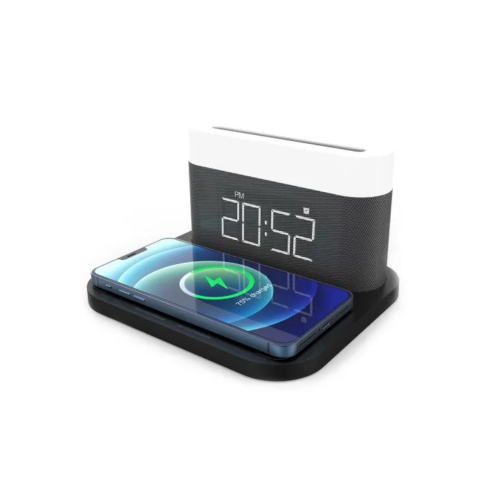 Moye Aurora Lamp with Clock and Wi-Fi Charger