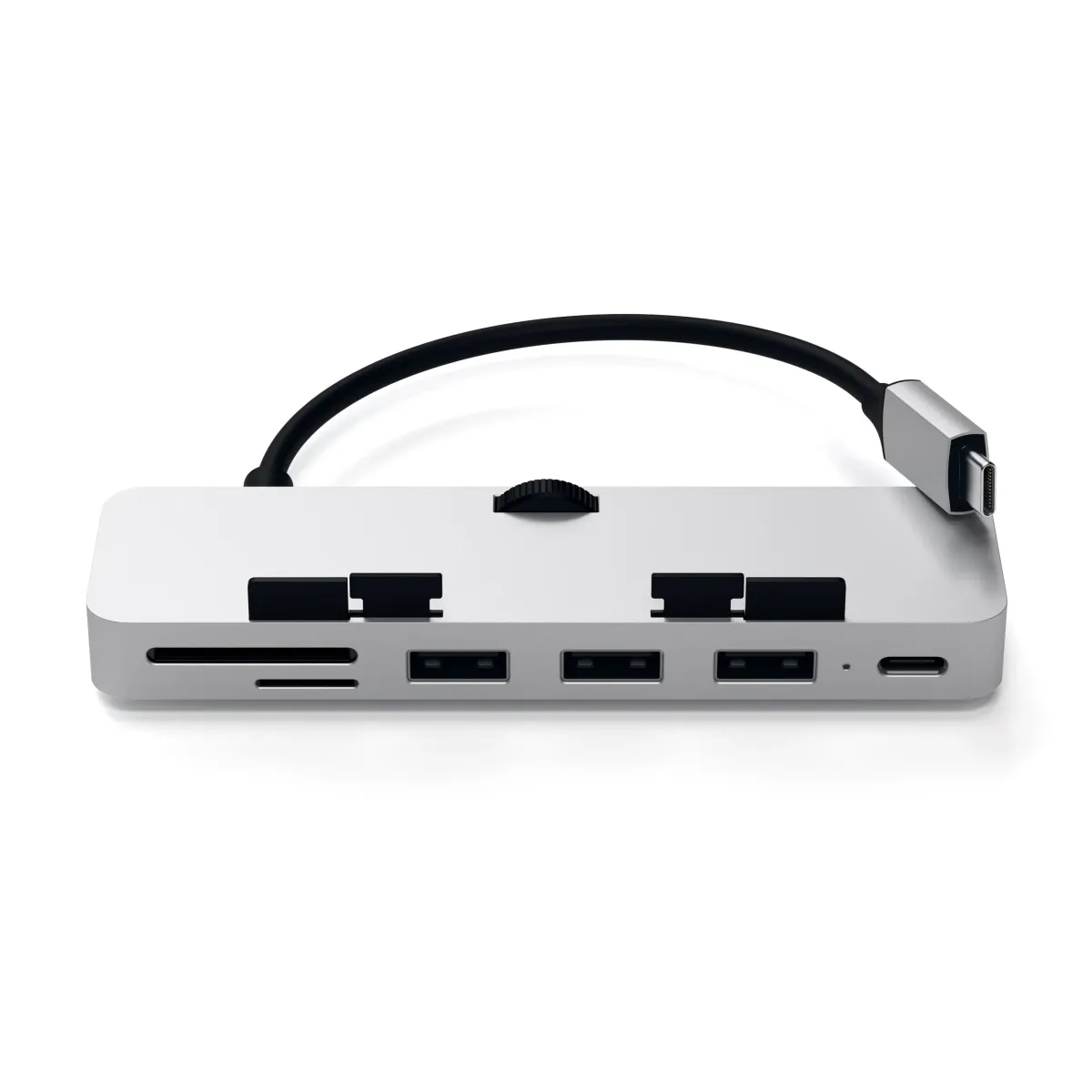 Satechi Aluminum Type-C CLAMP PRO Hub (3x USB 3.0,MicroSD) - Silver