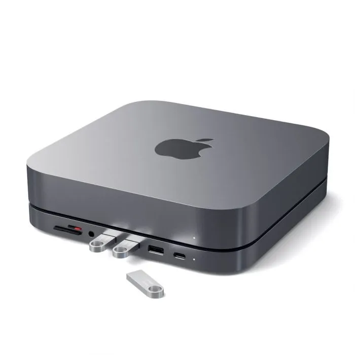 SATECHI TYPE-C ALUMINUM STAND & HUB FOR MAC MINI