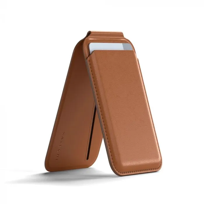 Satechi Vegan-Leather Magnetic Wallet Stand