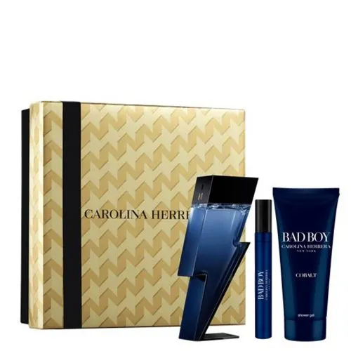 Carolina Herrera Bad Boy Cobalt Man Set - Bad Boy Cobalt Man Set (Edp 100ml+Shower Gel 100ml+Edp 10ml)25
