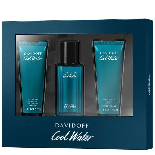 Davidoff Cool Water Man Set - Cool Water Man Set(Edt 40ml+Shower Gel 50ml+After Shave Balm 50ml)25