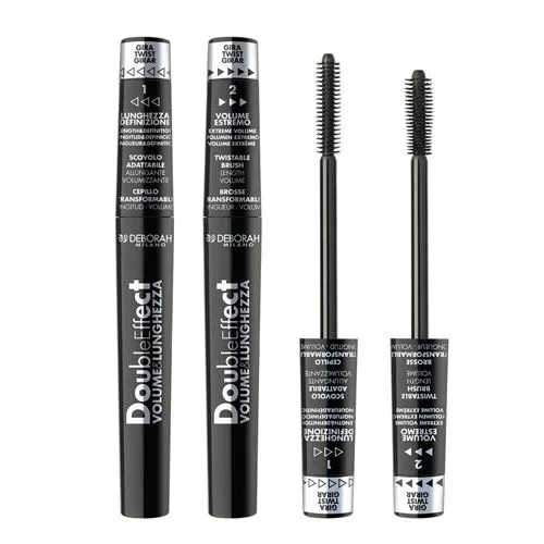 DEBORAH Mascara Double Effect Volum&amp;Lung Black
