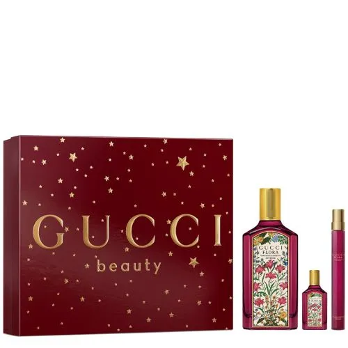 Gucci Flora Gorgeous Gardenia Intense Set - Flora Gorgeous Gardenia Intense Set (Edp 100ml+Edp 10ml+Miniature)25