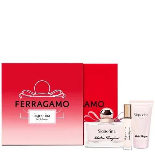 Salvatore Ferragamo Signorina Set - Signorina Set(Edp 100ml+Body Lotion 50ml+Edp 10ml)24