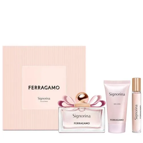Salvatore Ferragamo Signorina Set - Signorina Set(Edp 100ml+Body Lotion 50ml+Edp 10ml)25