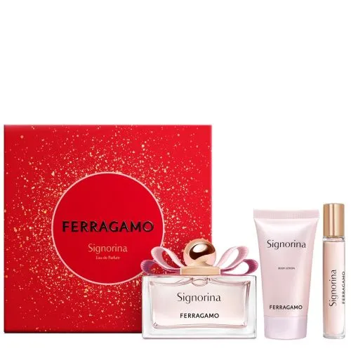 Salvatore Ferragamo Signorina Set - Signorina Set(Edp 100ml+Body Lotion 50ml+Edp 15ml)25