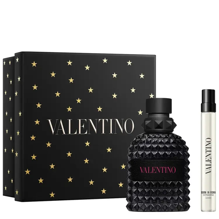 VALENTINO Born In Roma Extradose Uomo Parfum Set (Parfum 50ml+Parfum 10ml)25